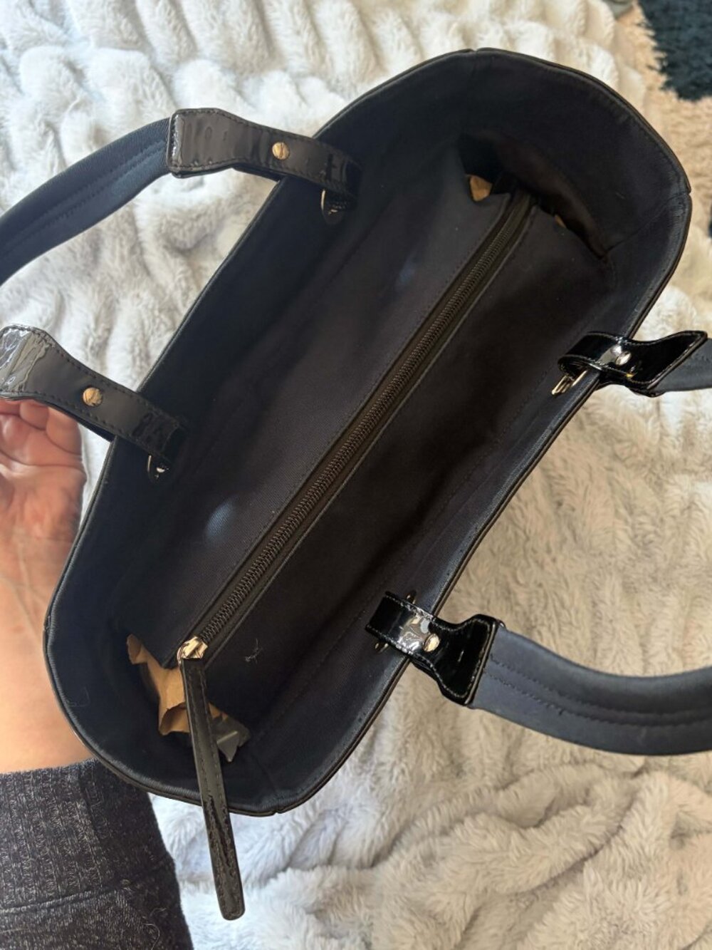 Chanel Paris-Biarritz Quilted Canvas and Patent Leather CC Tote - Picture 7 of 11
